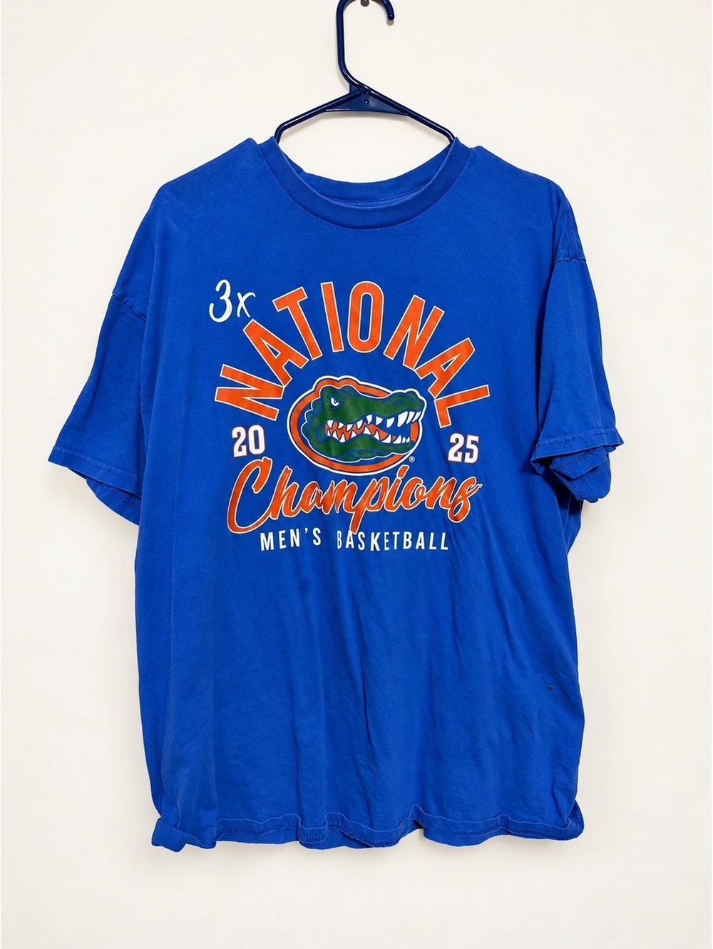Florida Gators National Champions 2025 Men's Basketball Blue T Shirt